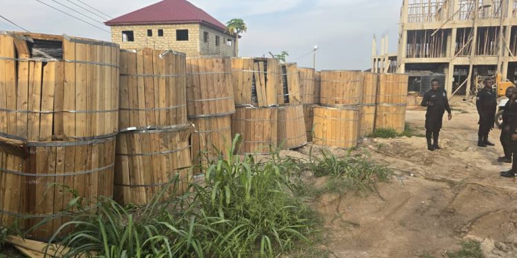 125 suspected stolen ECG cable pieces intercepted in Kotei, Kumasi