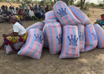 Seidu Agongo supports vulnerable residents in Bongo with food donation
