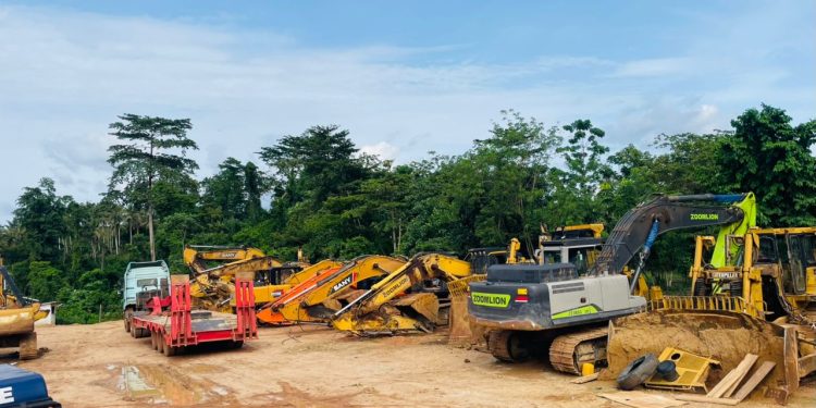 Police update on Anti-galamsey operations: 99 excavators retrieved 208 suspects so far arrested