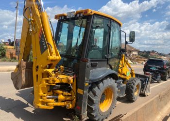 DRIP Coordinator impounds machine in Obuasi.