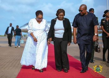 Vice President Naana Jane Opoku-Agyemang returns to Ghana after medical leave