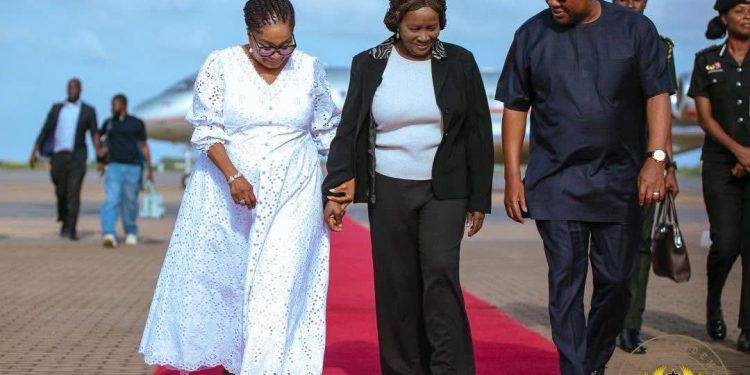 Vice President Naana Jane Opoku-Agyemang returns to Ghana after medical leave