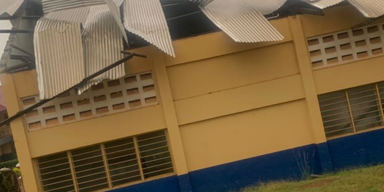Student injured as rains rip off roofs of Kwadaso Methodist Technical Institute