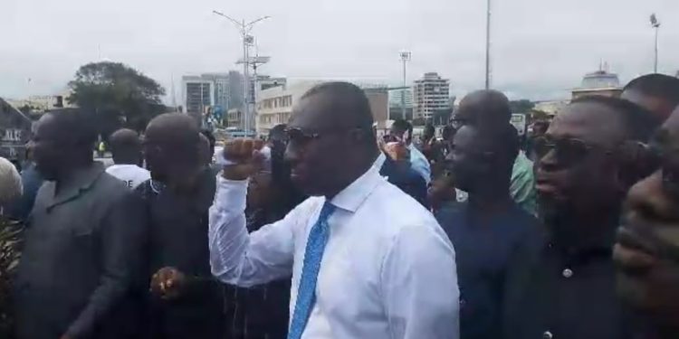 Minority MPs march to EOCO in support of Chairman Wontumi
