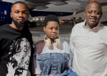 Suzzy Pinamang arrives in UK for urgent eye surgery following support from Ibrahim Mahama