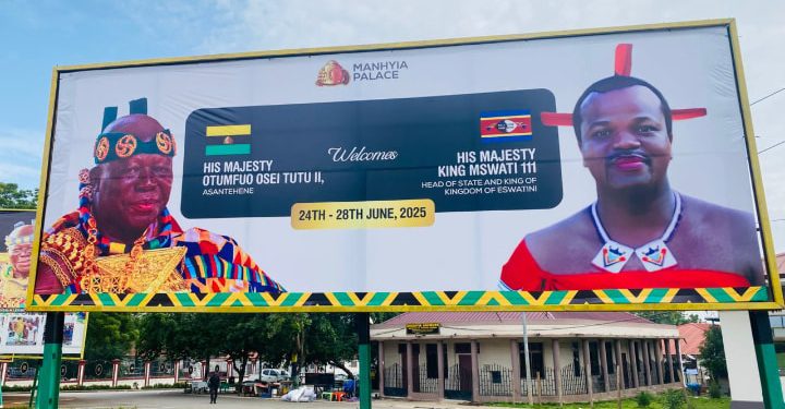 Asantehene to host King Mswati III of Eswatini at Manhyia Palace in historic visit