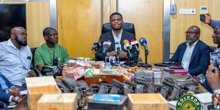 GoldBod Taskforce cracks down on 10 Chinese gold smugglers in Western Region