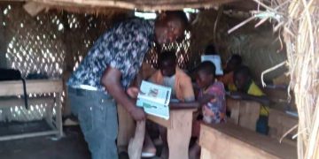 School children in Yendi beaming in new uniforms but still dreaming of classrooms