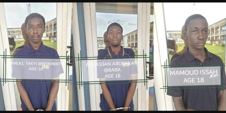 Court jail three teenage armed robbers in Kumasi