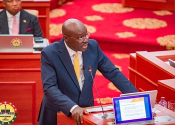 Finance Minister, Cassiel Ato Forson on the floor of Parliament
