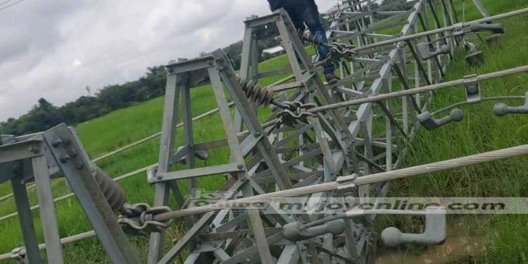 ECG begins rebuilding collapsed high‑tension towers in Ejisu to improve power supply
