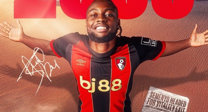 Antoine Semenyo commits future to Bournemouth with new long-term deal until 2030