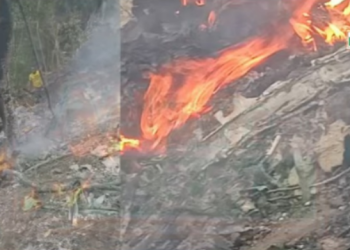 GAF helicopter crashes at Adansi Brofoyedu, occupants feared dead