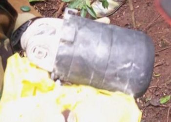Community Youth in Brofoyedu Recover Suspected Black Box from Crashed Helicopter and hands over to investigating team.crashed Helicopter