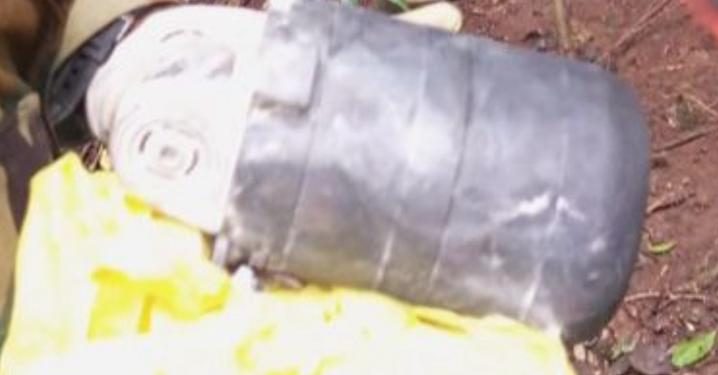 Community Youth in Brofoyedu Recover Suspected Black Box from Crashed Helicopter and hands over to investigating team.crashed Helicopter