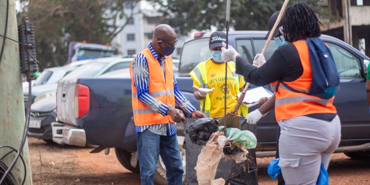 GNPC clean up Meridian-Harbor road in environmental drive