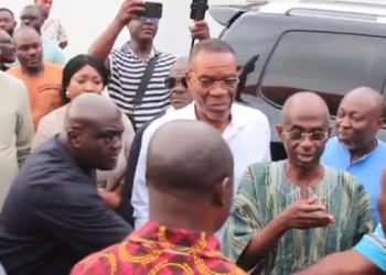 Top Gov’t and NDC officials visit Family of late Dr. Omane Boamah in Koforidua