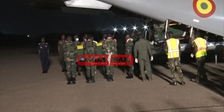 Video: Remains of Helicopter crash victims received at Air Force base