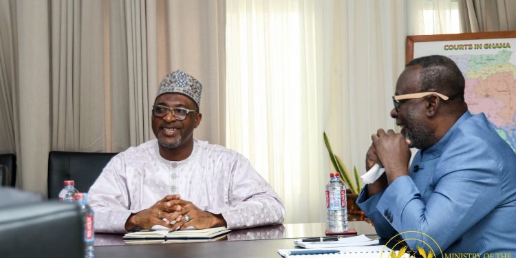 Interior Minister engages Acting Chief Justice on Galamsey, narcotics crimes, and Justice for all programme