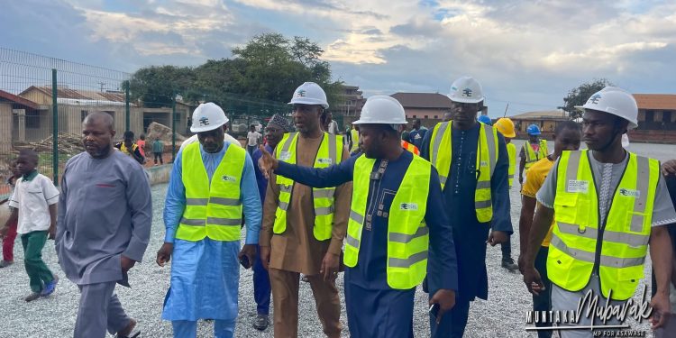 Muntaka inspects ongoing AstroTurf projects in Asawase