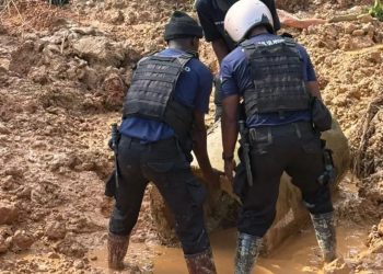 Blue Water Guards crack down on illegal mining in Wassa Amenfi East