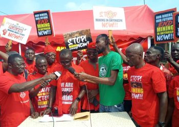 Akyem Anyinasin residents revive protest against illegal mining to safeguard farmlands