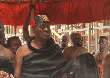 Nana Otuo Siriboe II, Nana Kwaku Boateng III arrives at the day two of Nana Konadu Yiadom III Dote Yie