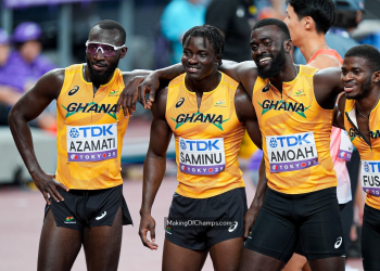 Tokyo 2025: Ghana finish fourth in Men’s 4x100m relay final