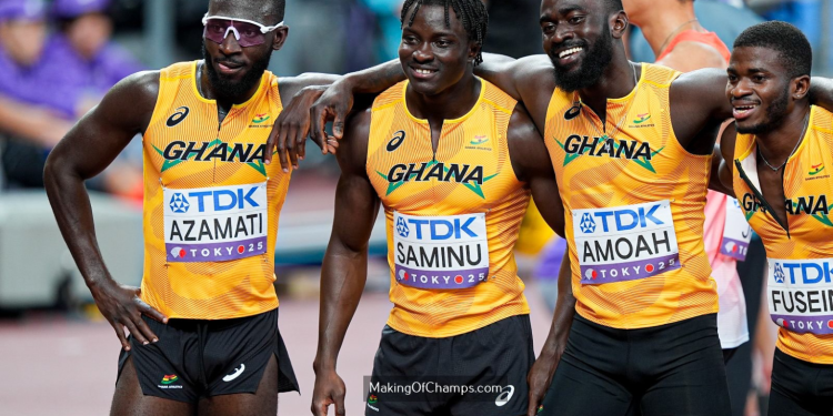 Tokyo 2025: Ghana finish fourth in Men’s 4x100m relay final