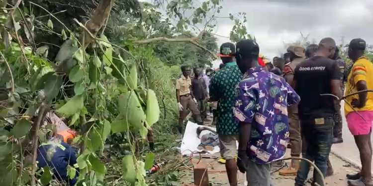 VIP bus crushes taxi driver to death on Nkawkaw–Accra highway