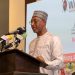 Minister for Interior Alhaji Muntaka Mohammed Mubarak speaking at the West Africa Mining and Security (WAMS) Conference organized by the Australian High Commission at the Kempinski Hotel in Accra