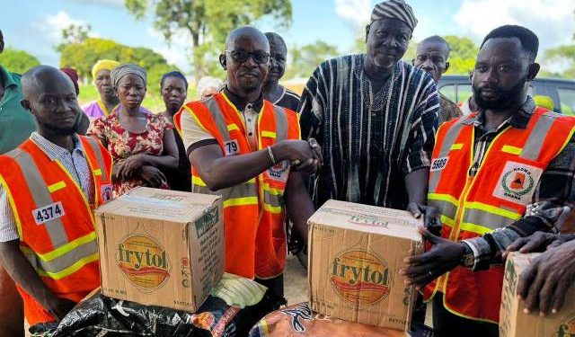 NADMO extends relief to conflict-affected communities in Bole district