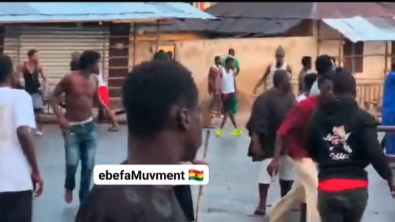 3 shot, Police vehicles damaged in clash over burial of royals at Asamankese