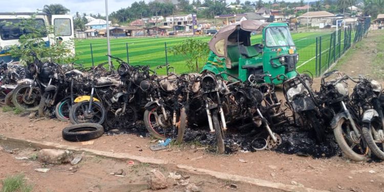 Tension erupts at Nsuaem as youth clash with Police over alleged child abduction — Police station temporarily closed