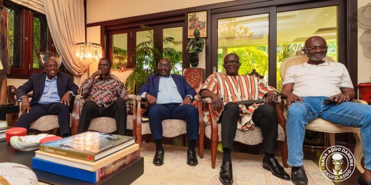 Peace Before Battle: NPP Presidential aspirants pledge clean contest at Akufo-Addo’s table