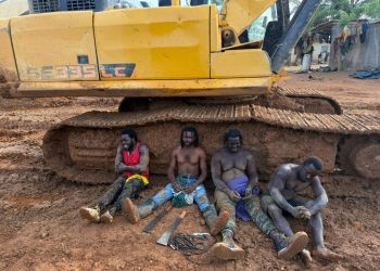 NAIMOS overpower thugs hired to attack following arrest of 32 Nigeriens, 4 Ghanaians at dawn raid at Osino