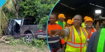 Five Journalists ,3 EPA officials escape death in road accident after Anti-Galamsey operation in Ashanti Region