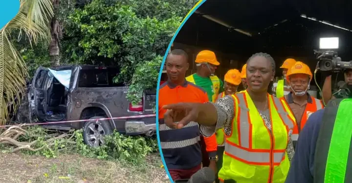 Five Journalists ,3 EPA officials escape death in road accident after Anti-Galamsey operation in Ashanti Region