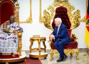Asantehene hosts German President Steinmeier in royal splendour at Manhyia Palace