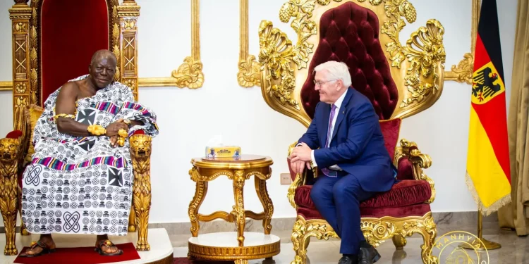 Asantehene hosts German President Steinmeier in royal splendour at Manhyia Palace