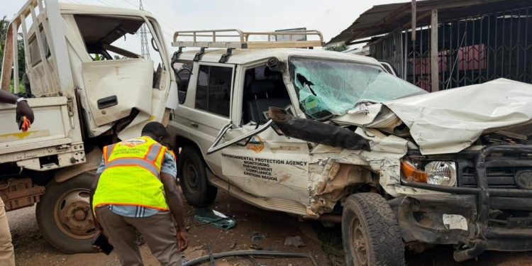 GJA Ashanti region expresses solidarity with Journalists injured in illegal mining coverage Accident