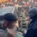 Video: Police rescue Soldiers from angry mob in Hwidiem after Anti-Galamsey operation