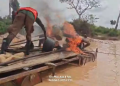 Video: NCSMAG Anti-Galamsey Task Force destroys over 100 champhine floating dredging machines