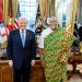 Ambassador Victor Smith presents credentials to U.S. President Donald J. Trump in Washington
