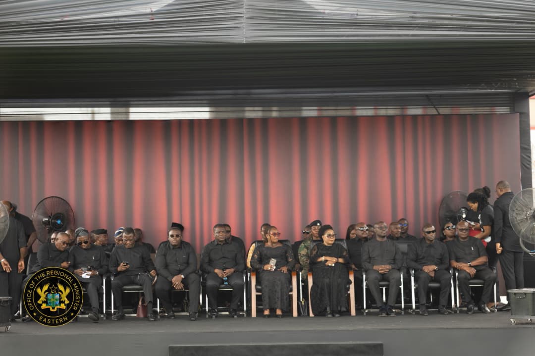 Lordina Mahama, Julius Debrah, Mahama Ayariga, others attend final funeral rite for late Dr. Omane Boamah in Koforidua