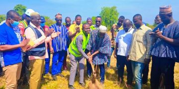 West Gonja MCE Cuts Sod for Health and School Projects Backed by Mahama Govt