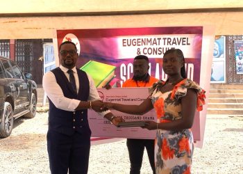 Eugenmat CEO awards GH₵36,000 scholarship to Rebecca Gyansah to pursue cyber security at UMaT