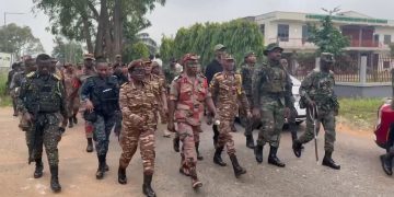 Security services show force in Kumasi ahead of Christmas