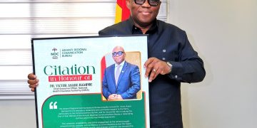 NHIA CEO Dr. Bampoe Honoured for Reset Reforms, Zero Arrears Record