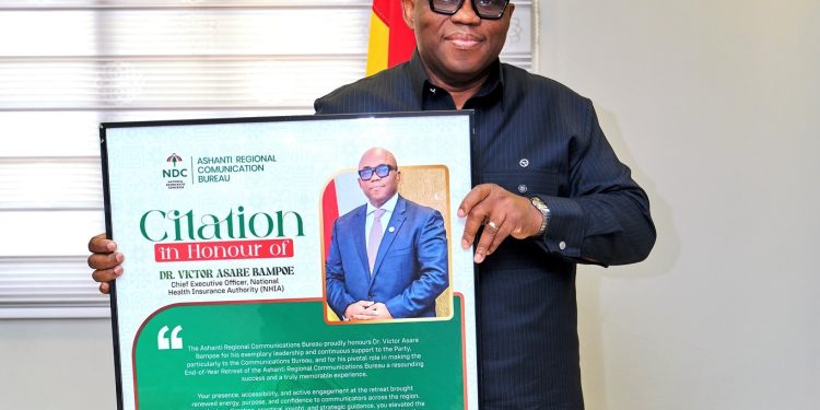 NHIA CEO Dr. Bampoe Honoured for Reset Reforms, Zero Arrears Record